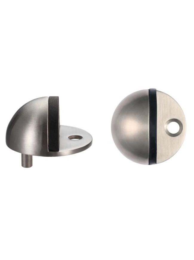 Zoo Hardware Door stop - floor mounted - oval - 40mm - Satin Stainless