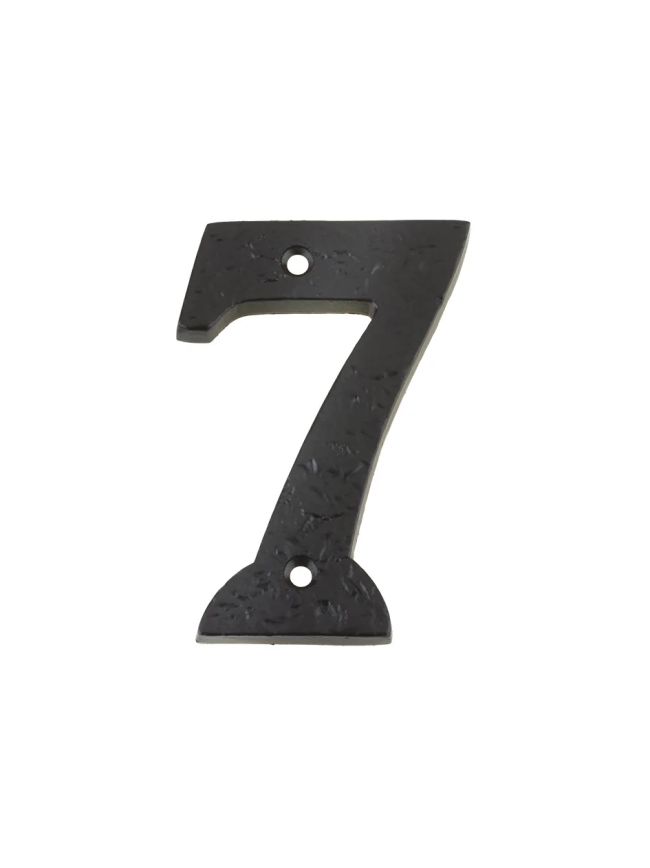 Zoo Hardware Numeral - No. 7 - 4" - Black