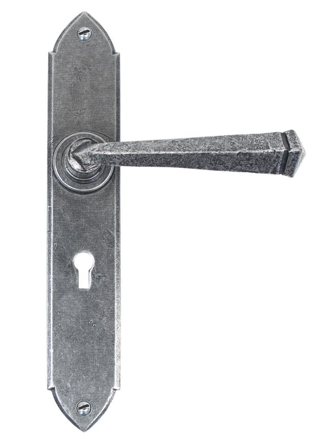 Pewter Gothic Lever Lock Set