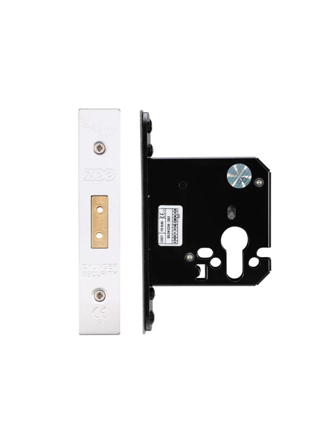Zoo Hardware Euro Profile Deadlock - Satin Stainless