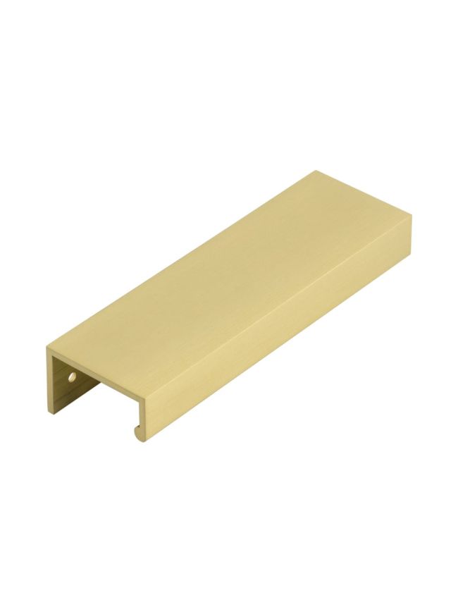 Burlington 150mm Satin Brass Angled Edge Pull - By Frelan Hardware - BUR911SB
