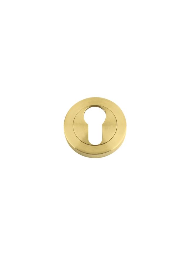 Zoo Hardware Euro profile escutcheon - Favo Satin Brass