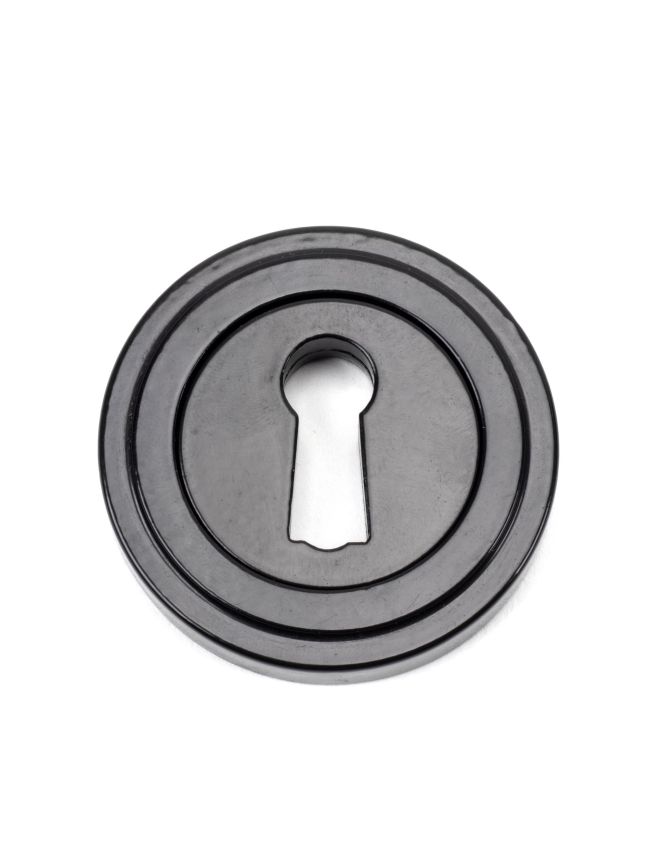 Black Round Escutcheon (Art Deco)