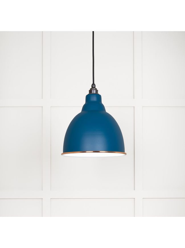 White Gloss Brindley Pendant in Upstream