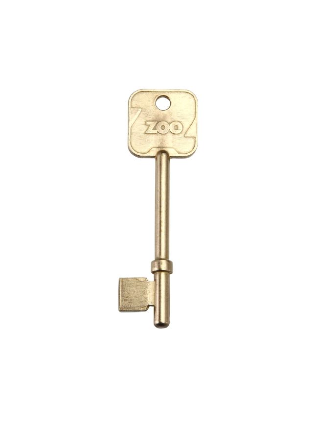 Zoo Hardware British Standard Spare CHUBB Blank Keys to suit 67mm and 80mm Locks - Brass