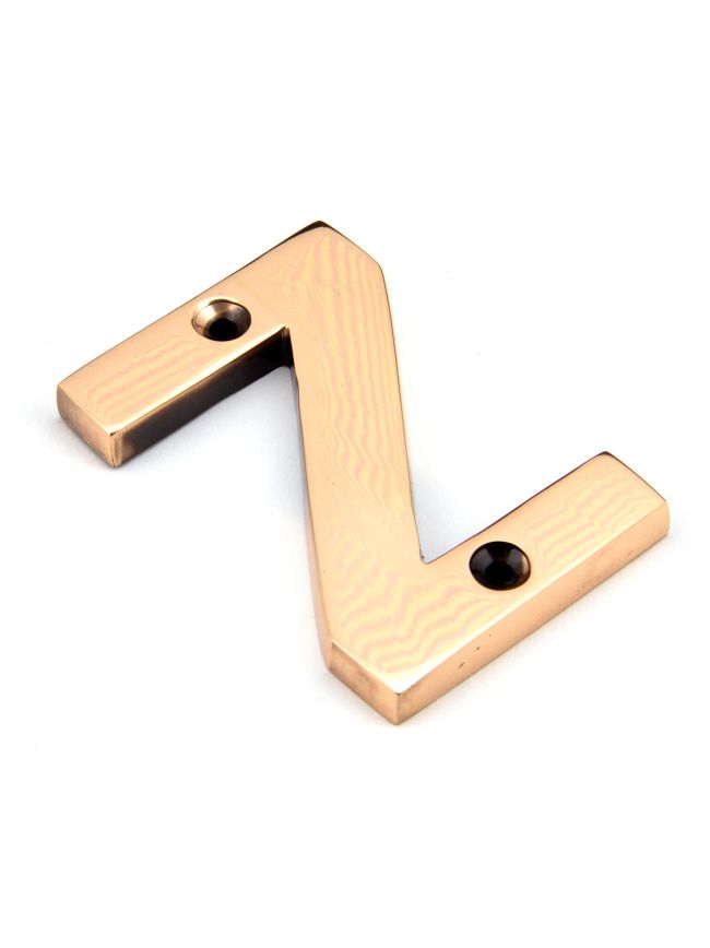 Polished Bronze Letter Z
