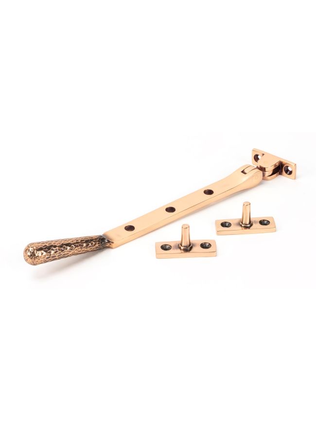 Polished Bronze 8" Hammered Newbury Stay