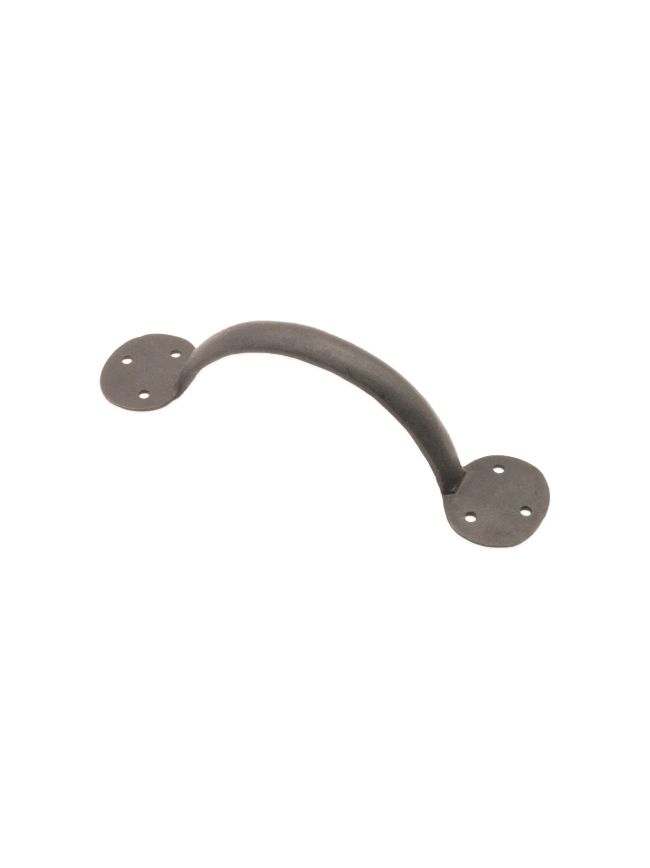 Iron Door Handle Penny End 8" - 200mm Beeswax