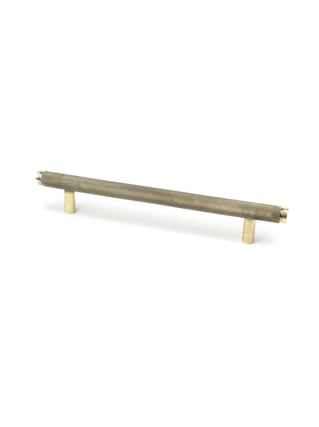 Aged Brass Full Brompton Pull Handle - Medium