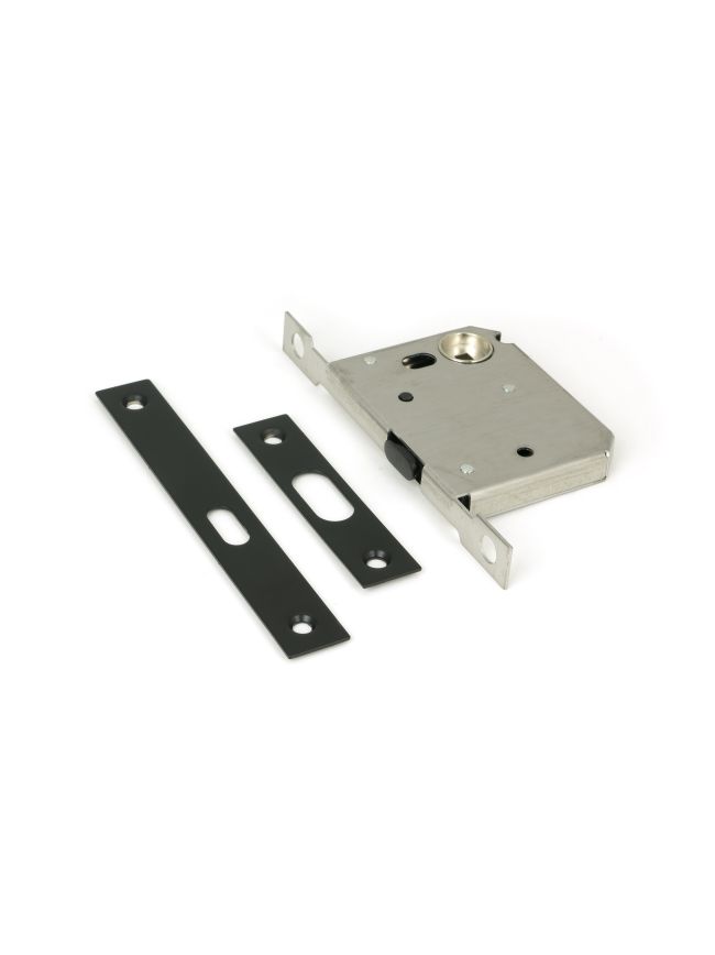 Matt Black 50mm Sliding Door Lock