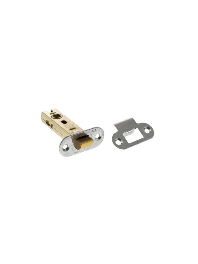 Atlantic Fire-Rated CE Marked Bolt Through Tubular Radius Latch 3" - Polished Chrome