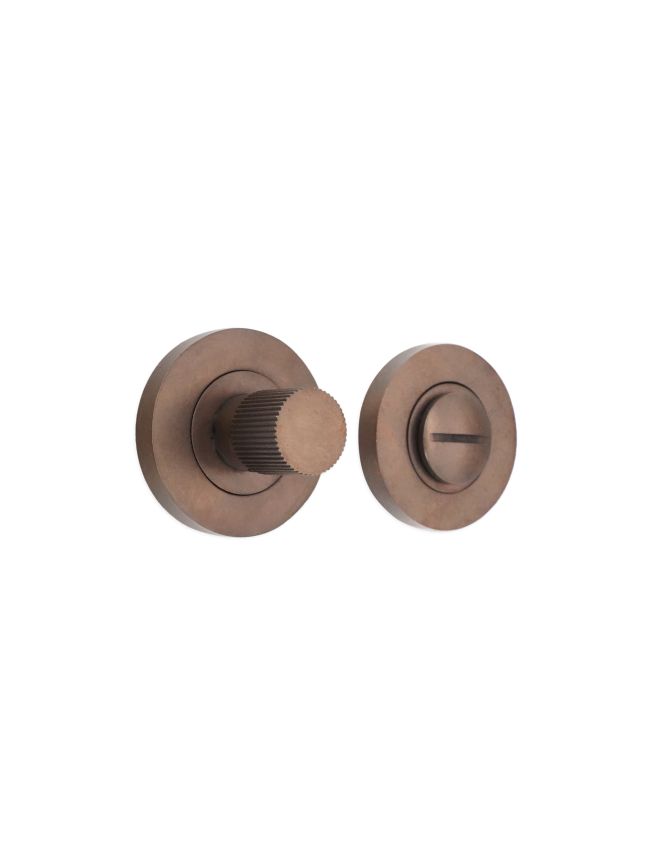 Linear Knurlmond Thumb Turn & Release Matt Antique