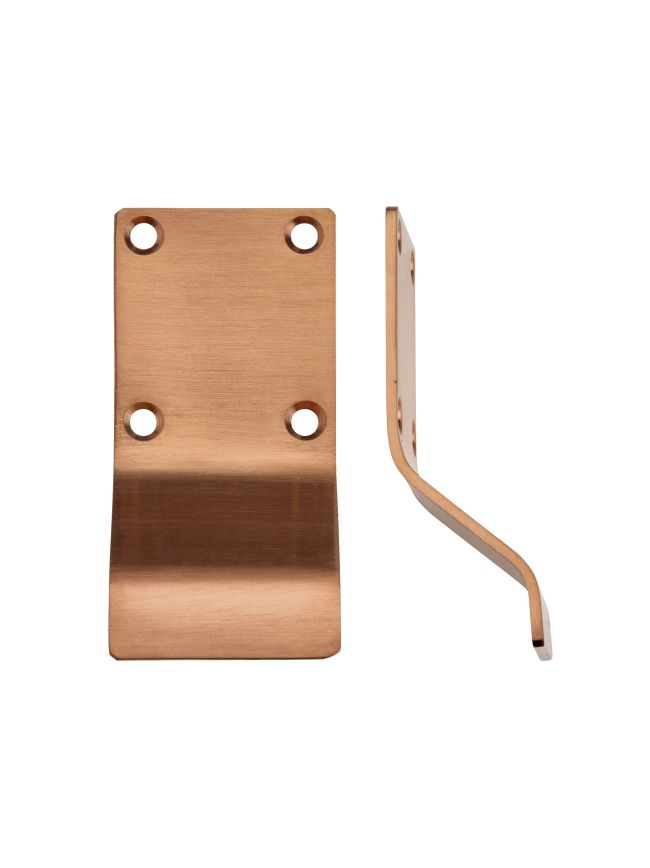 Zoo Hardware Cylinder Latch Pull - Blank Profile - 88mm x 43mm - Tuscan Rose Gold
