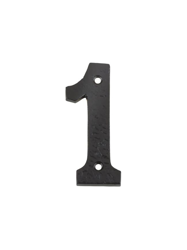Zoo Hardware Numeral - No. 1 - 4" - Black