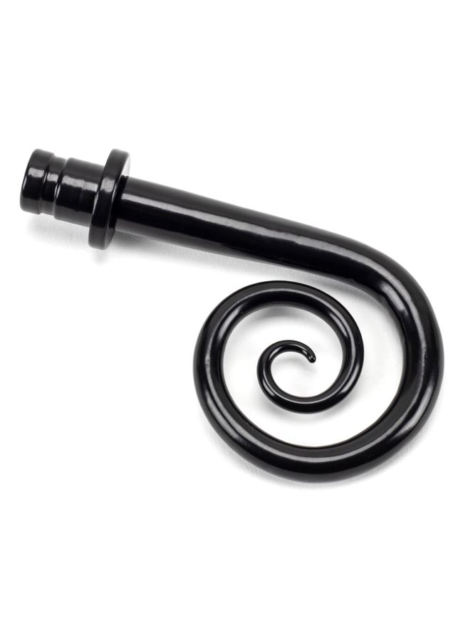 Black Monkeytail Curtain Finial (pair)