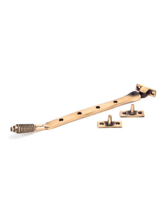 Polished Bronze 10" Reeded Stay