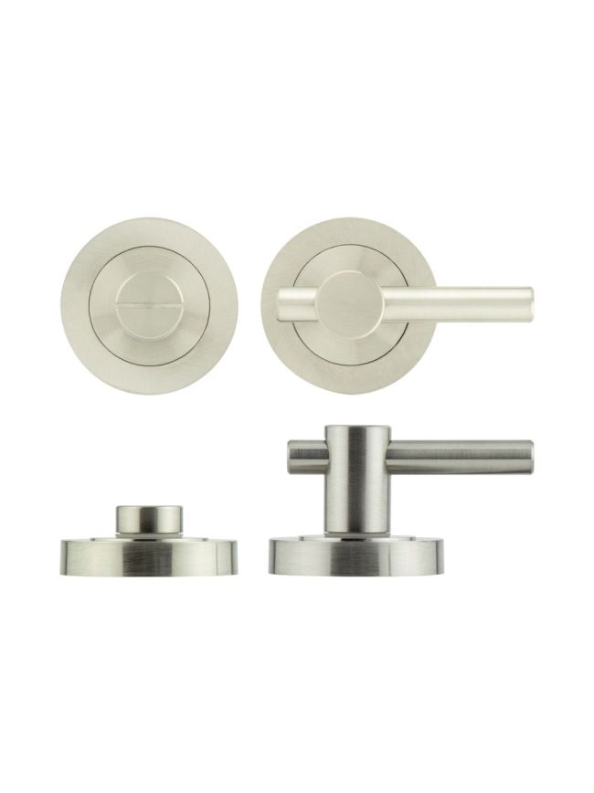 Jedo Satin Nickel Easy Thumb Turn & Lock - By Frelan Hardware - JV856SN