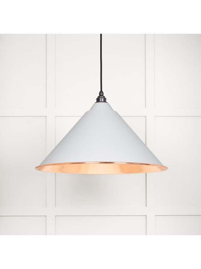 Hammered Copper Hockley Pendant in Flock