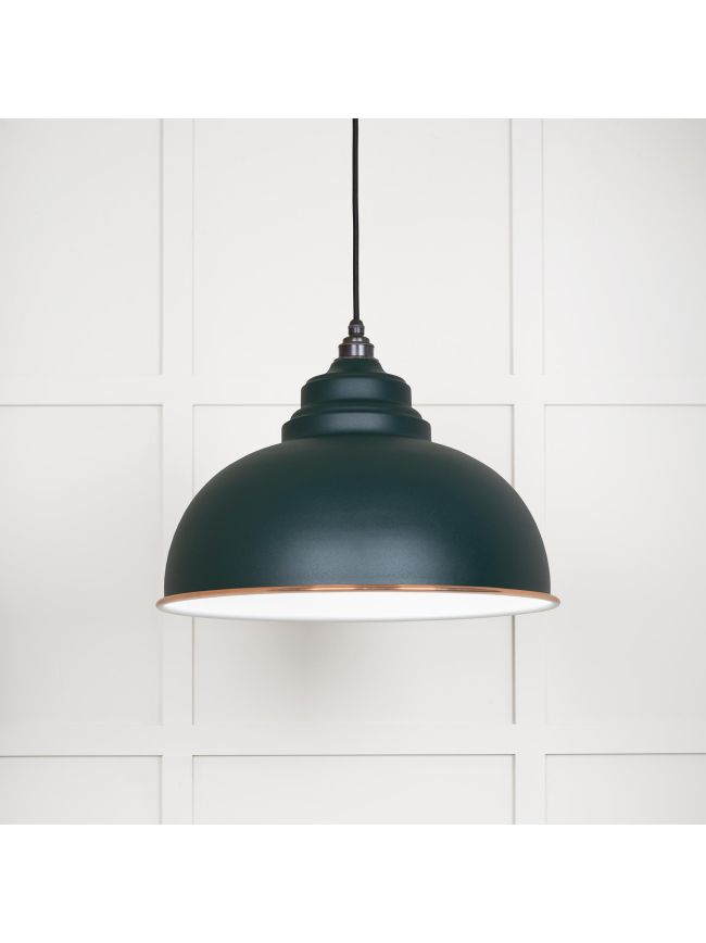 White Gloss Harborne Pendant in Dingle