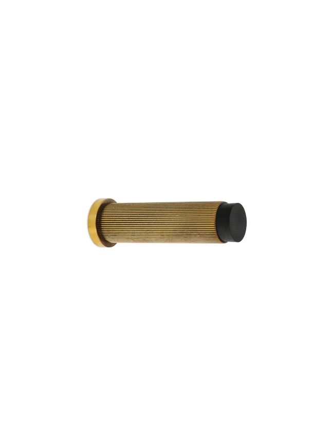 Connaught Linear Door Stopper Aged Brass