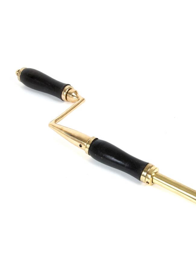 Lacquered Brass 1-1.75m Telescopic Window Winder