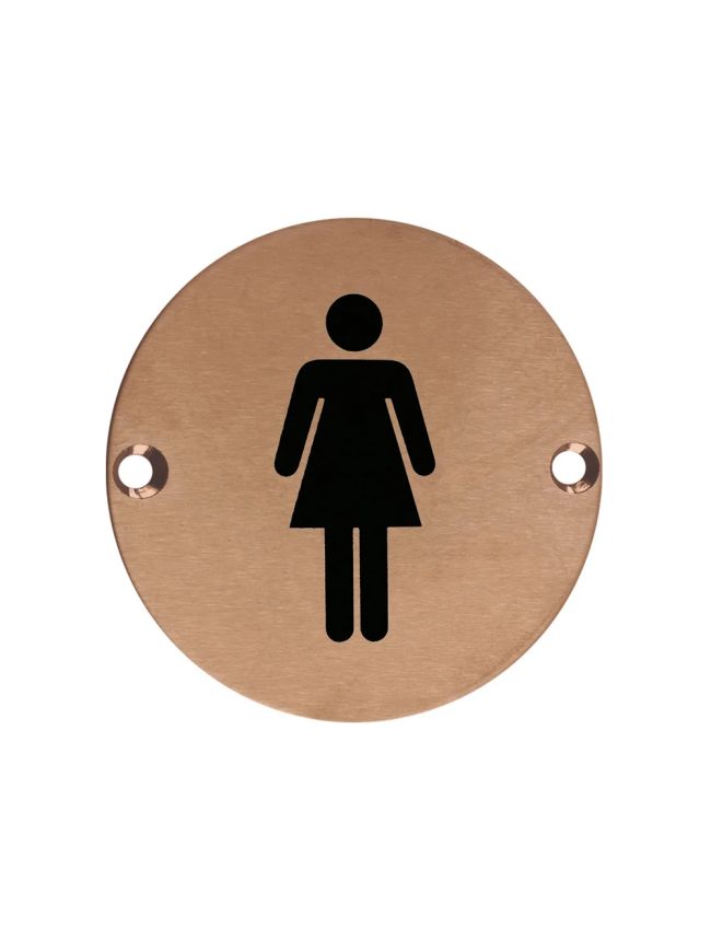Zoo Hardware Sex Symbol - Female - 76mm dia - PVD Bronze