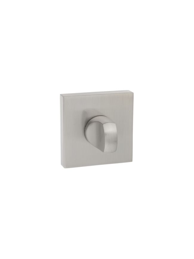 Senza Pari WC Turn and Release on Flush Square Rose (bolt through fixing only) - Satin Nickel