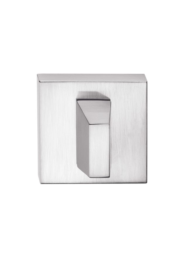 Tupai Rapido Curva/QuadraLine WC Turn on Square Rose (bolt through fixing only) - Satin Chrome