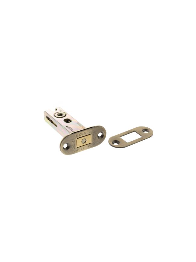Atlantic Radius Fire-Rated CE Marked Bolt Through Tubular Deadbolt 3" - Matt Antique Brass