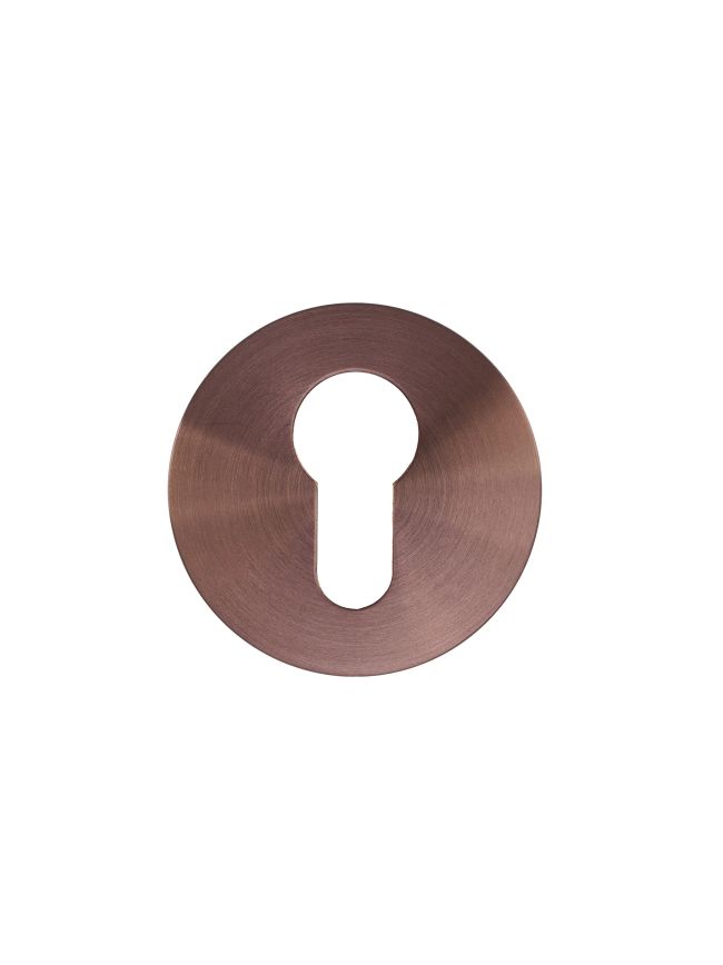 Zoo Hardware Euro Profile Escutcheon - Rosso Slim - 4mm - PVD Bronze