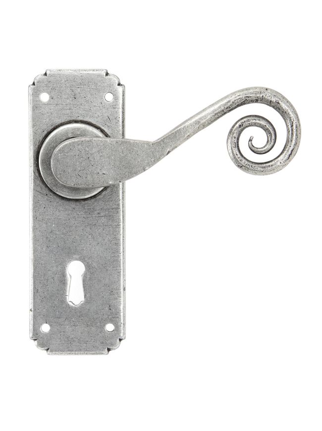 Pewter Monkeytail Lever Lock Set