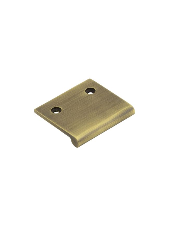 Burlington 50mm Antique Brass Flat Edge Pull - By Frelan Hardware - BUR930AB