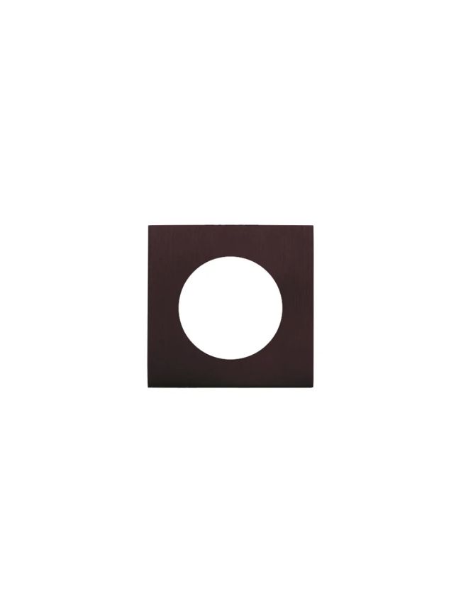 Zoo Hardware Spare square rose - Etna Bronze