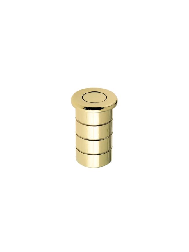 Zoo Hardware Dust Socket for Flush Bolts - Concrete 20mm dia. x 38mm - Polished Brass