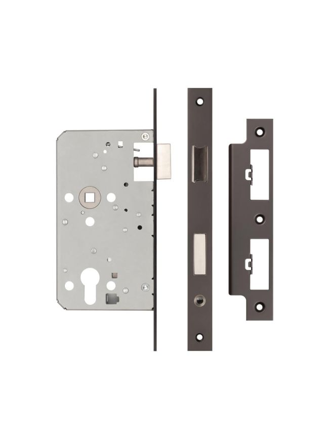72mm Dark Bronze Din Euro Escape Lock 60mm Backset - By Frelan Hardware - JL-DE60DB