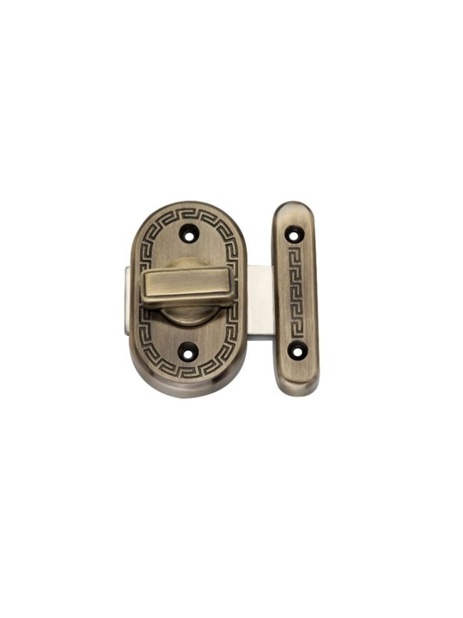Delta Bathroom Latch Big Antique Brass