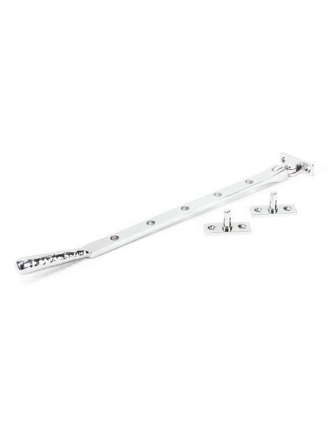 Polished Chrome 12" Hammered Newbury Stay