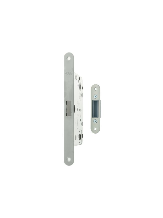 AGB Polaris 2XT Magnetic Bathroom Lock 50mm backset - Satin Chrome