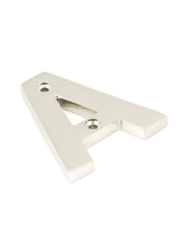 Polished Nickel Letter A