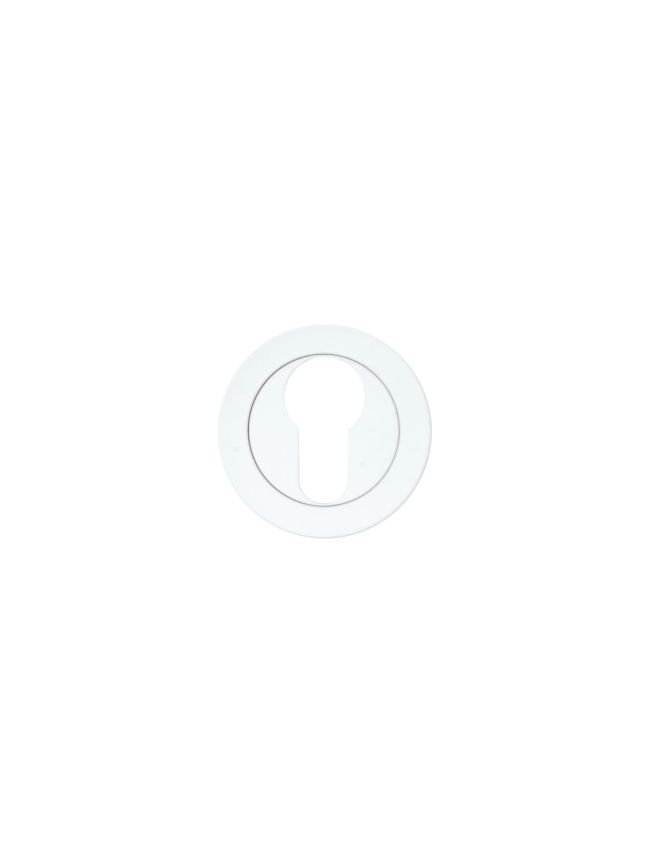 Zoo Hardware Euro Profile Escutcheon - White