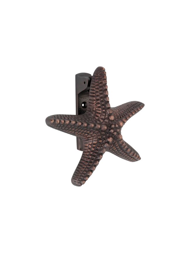 Starfish Door Knocker Aged Bronze