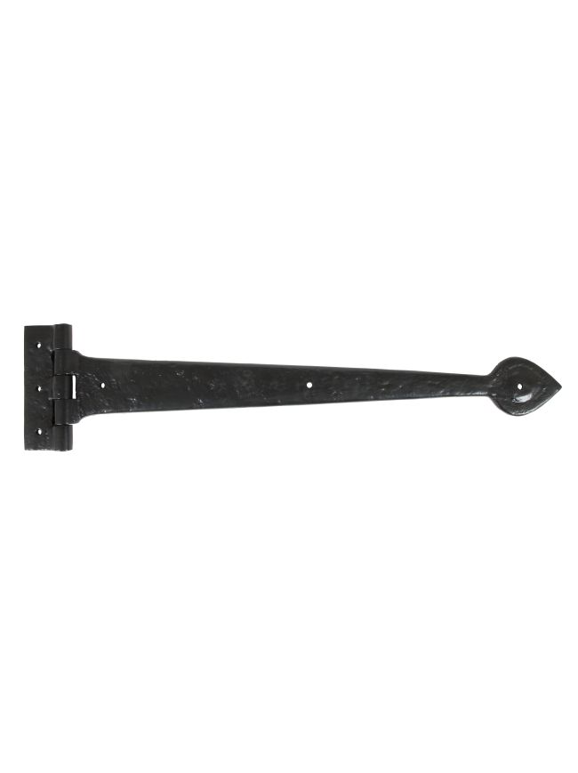 Black Textured 18" Cast T Hinge (pair)