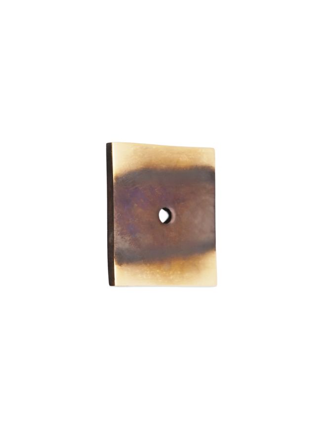 Square Backplate for Cupboard Knobs Aged Brass