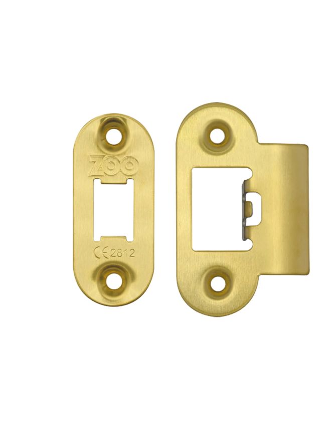 Zoo Hardware Spare Radius Acc Pk for Heavy Duty Tubular Latch - Brass
