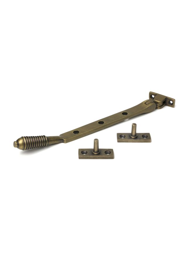 Burnished Brass 8" Reeded Stay