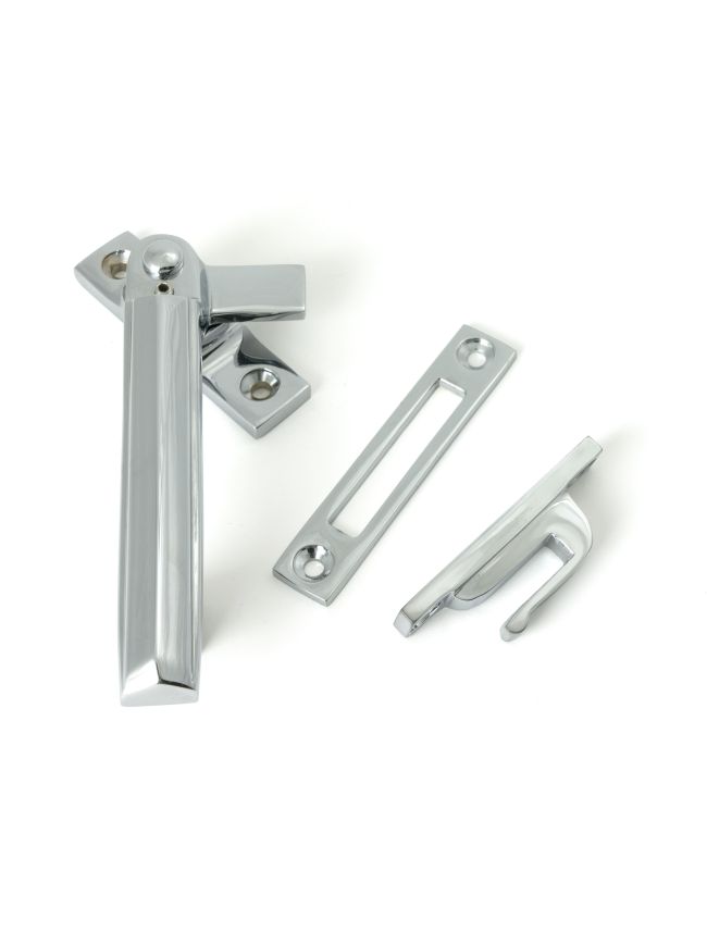 Polished Chrome Locking Art Deco Fastener - LH