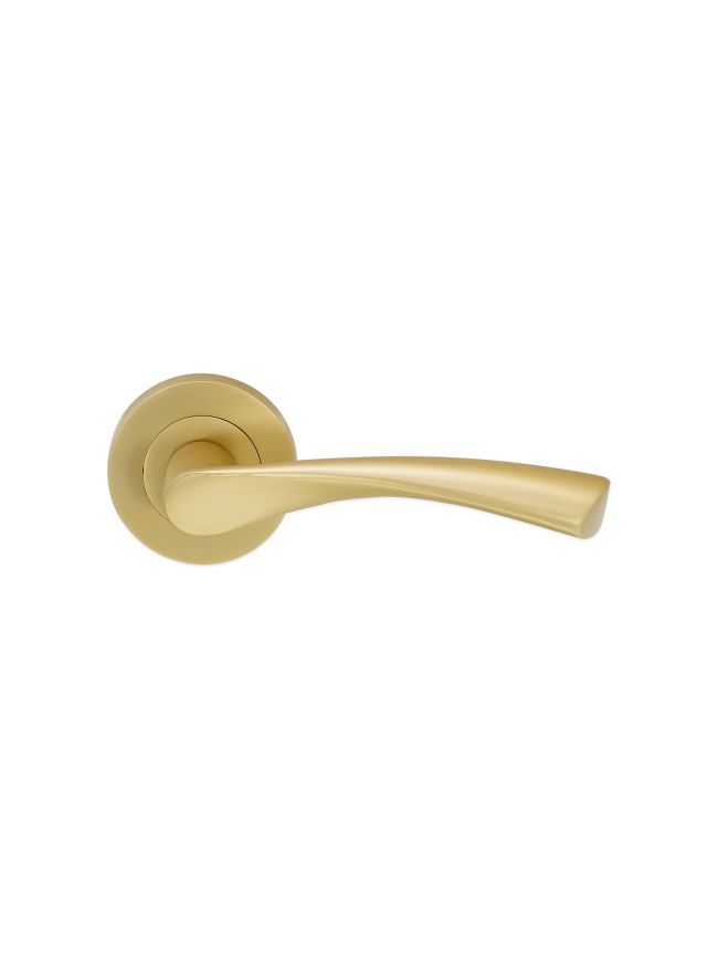 Mercury Lever Door Handle Satin Brass