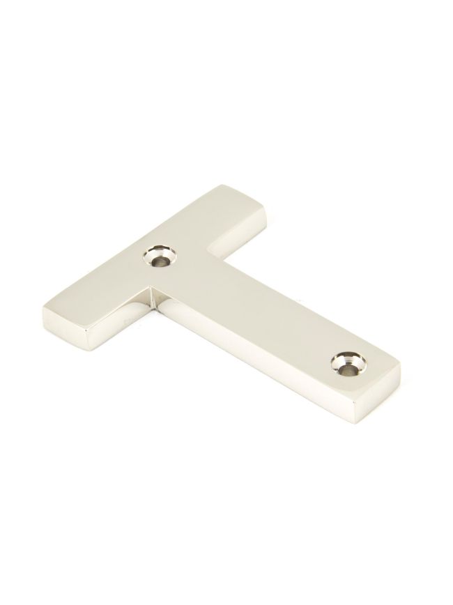 Polished Nickel Letter T