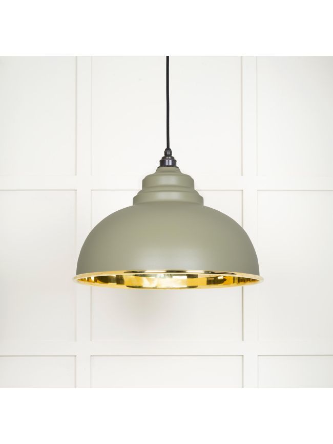 Smooth Brass Harborne Pendant in Tump