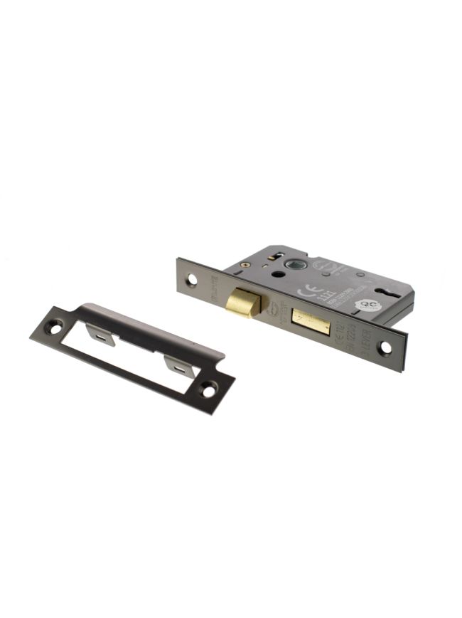 Atlantic 3 Lever Key Sashlock [CE] 2.5" - Black Nickel